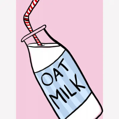 Oat Milk Delight, wall art by Athene Fritsch