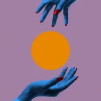 Cosmic Hand Connection, wall art by Pictufy Studio III