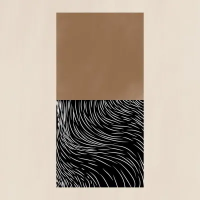Brown and Black Abstract Flow, wall art by Elena Ristova