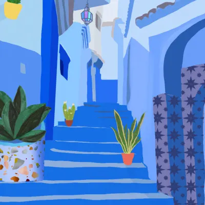 Morocco, wall art by Petra Lizde