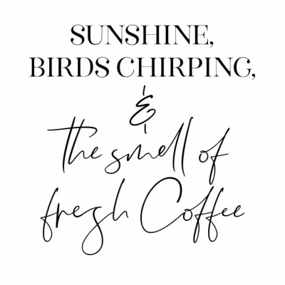 Sunshine Birds Coffee, wall art by Rosana Laiz Blursbyai