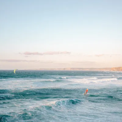 Wind surfing Algarve, wall art by Raisa Zwart