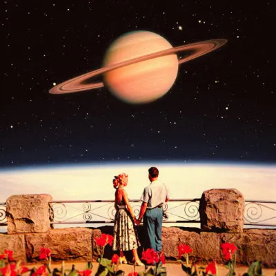 Lovers In Space, wall art by Taudalpoi