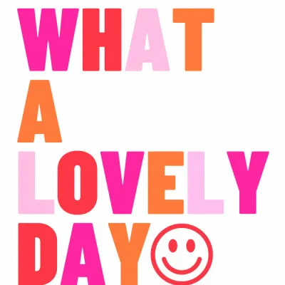 Lovely Day Vibes, wall art by Athene Fritsch