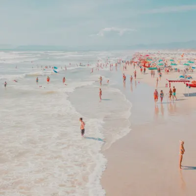 Sunny Coastal Beach, wall art by Roberto Ruoli