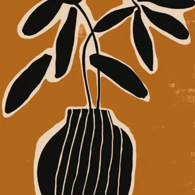 Ochre Still lIfe No 2, wall art by Treechild