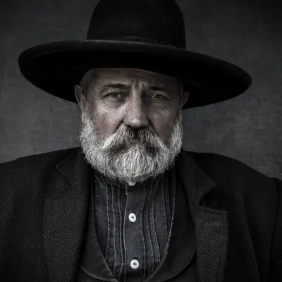 Stoic Bearded Man, wall art by Jan Scheunders