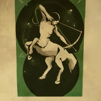 Sagittarius Centaur Archer, wall art by Dion Gem