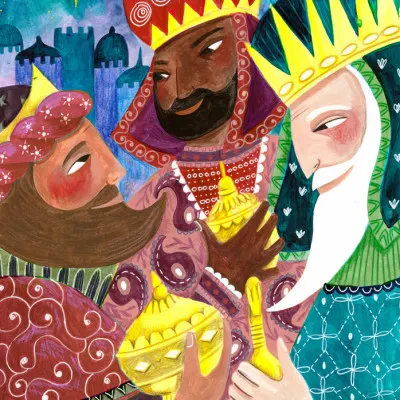Three Kings, Three Wise Men, wall art by Caroline Bonne Müller