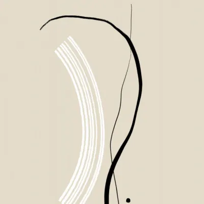 Fluid Lines Dance, wall art by uplusmestudio