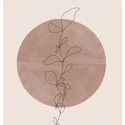Circle and Vine, wall art by THE MIUUS STUDIO