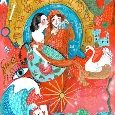 Spiritual Women Astrology, wall art by Caroline Bonne Müller