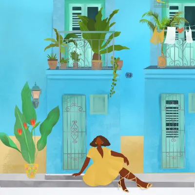 Cuba, wall art by Petra Lizde