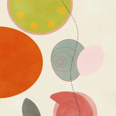 Friendly Colors Hilma 1, wall art by Ana Rut Bre
