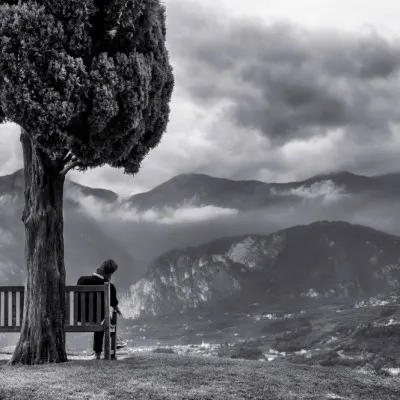 Peaceful Mountain Solitude, wall art by Hans Günther