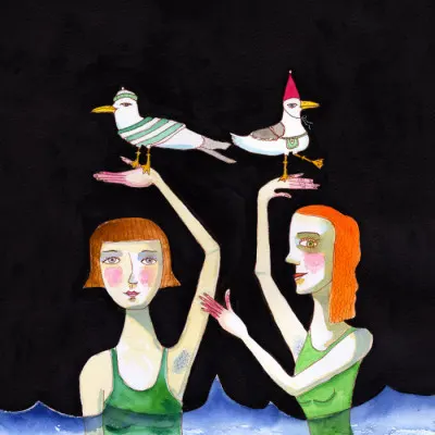 Seagulls In Hats, wall art by Sharyn Bursic