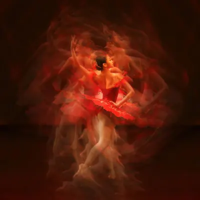 Passionate Red Ballerina, wall art by Ajar Setiadi