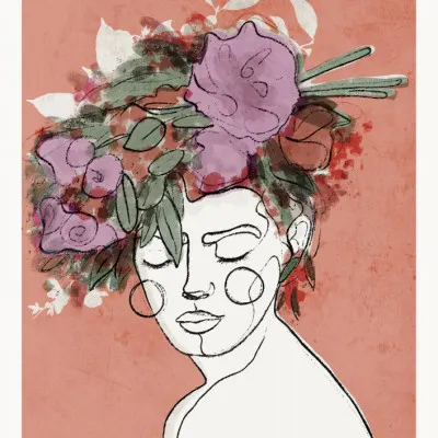 Floral Reverie, wall art by Treechild