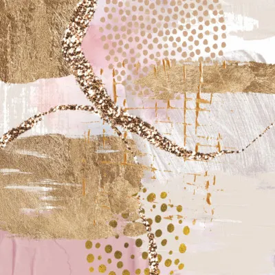 Blush Gold Shimmer, wall art by Sally Ann Moss
