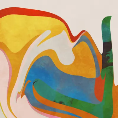 Organic Bauhaus Waved, wall art by Ana Rut Bre
