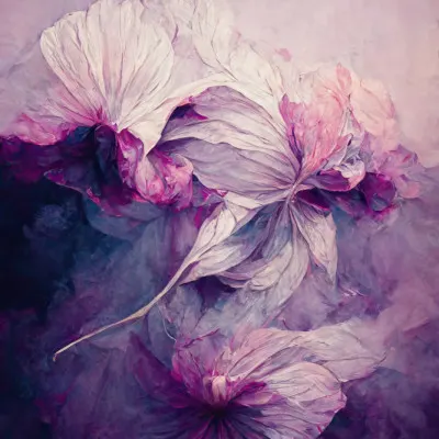 Petals in Haze, wall art by Treechild