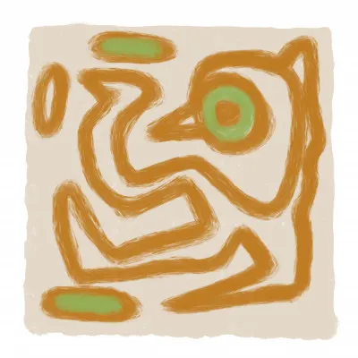 Earthy Organic Abstract, wall art by Sharyn Bursic
