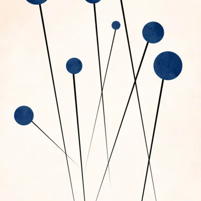 Wild Blueberries, wall art by Kubistika