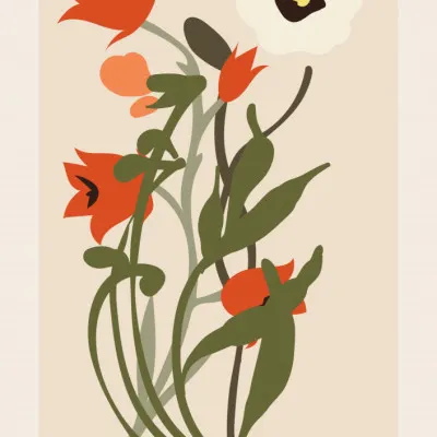 Flower Market Amsterdam, wall art by NKTN