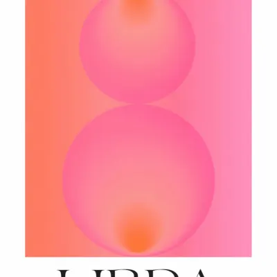 Pink Orange Libra Zodiac, wall art by Valeria Castillo
