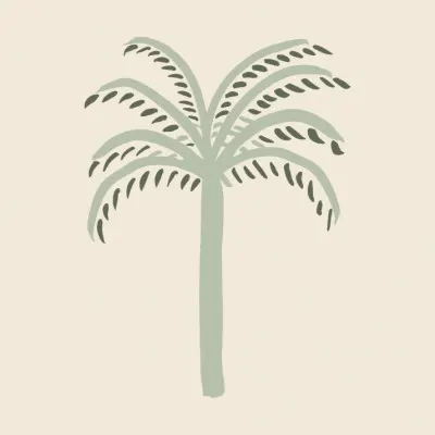Simple Green Palm, wall art by Pictufy Studio