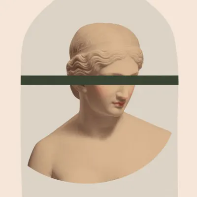 Elegant Classical Bust, wall art by Talitha McQueen