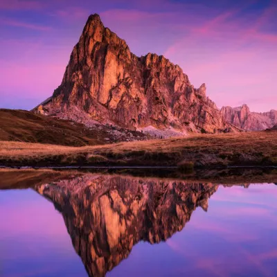 Purple Sky Mountain Reflection, wall art by David Ilkovic EP AFIAP