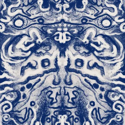 Mystic Tribal Pattern, wall art by Little Dean