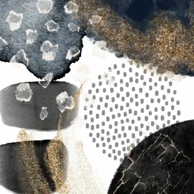 Dark Glamour Abstract, wall art by Sally Ann Moss