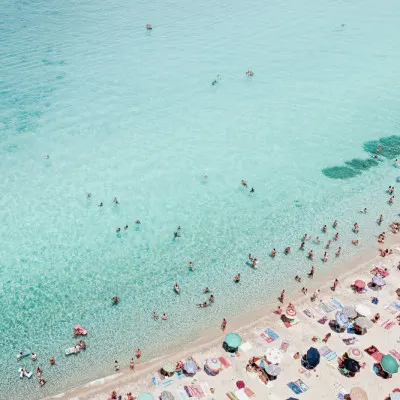 Busy Beach, wall art by Kathrin Pienaar