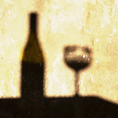 Golden Wine Shadows, wall art by Fred Louwen