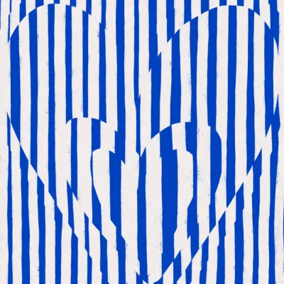 Heartbeat Stripes, wall art by Treechild
