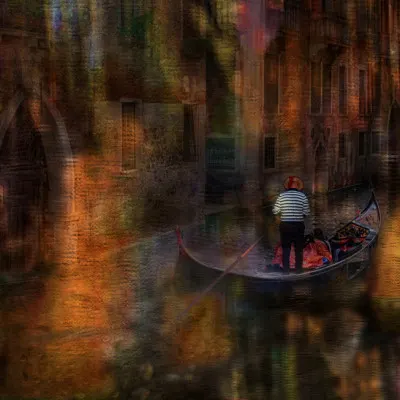 Dreamy Venice Canal, wall art by Anette Ohlendorf