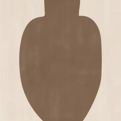 Earthy Abstract Vase, wall art by Elena Ristova