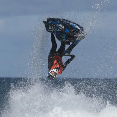 Extreme Jet Ski Flip, wall art by Oskar Baglietto