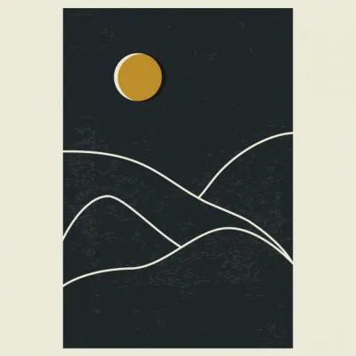 Abstract Twilight Landscape, wall art by jay stanley