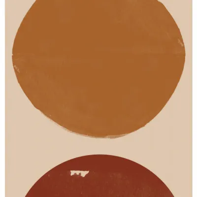 Dual Circles Harmony, wall art by THE MIUUS STUDIO