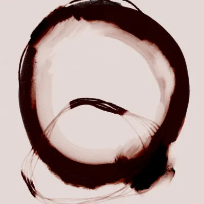 Crimson Circle, wall art by Treechild
