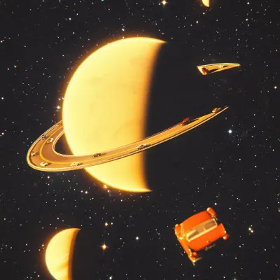 Rings of Saturn, wall art by Taudalpoi