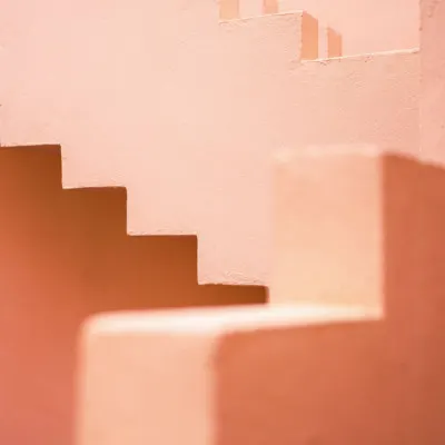 La Muralla Roja Pink, wall art by Raisa Zwart
