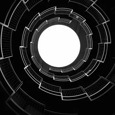 Upward Spiral Architecture, wall art by Moumita Mondal