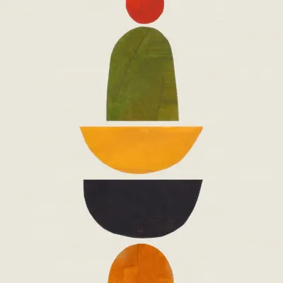 Modern Geometric Balance, wall art by Ejaaz Haniff