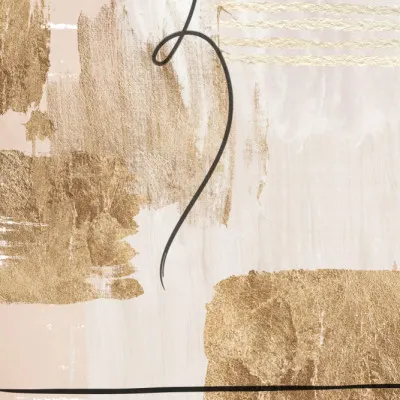 Aesthetic Gold-2, wall art by Sally Ann Moss