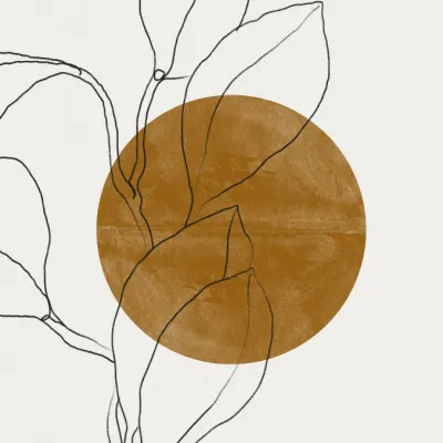 Line Leaf Harmony, wall art by THE MIUUS STUDIO