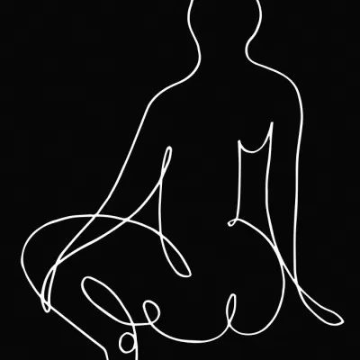 Minimalist Ballet Form, wall art by Pictufy Studio II
